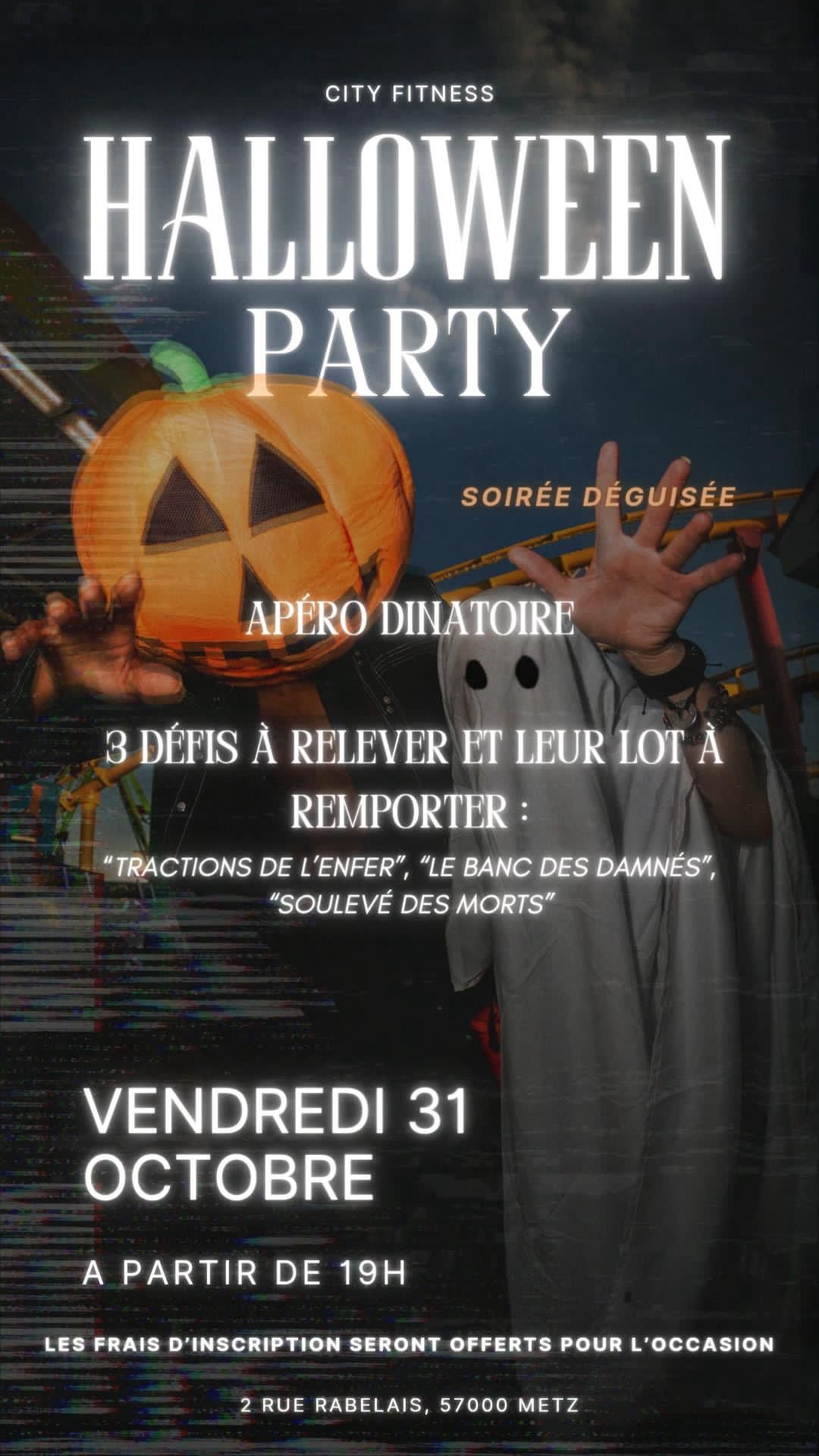 HALLOWEEN PARTY 2025 – CITY FITNESS METZ FAIT TREMBLER LES HALTÈRES !